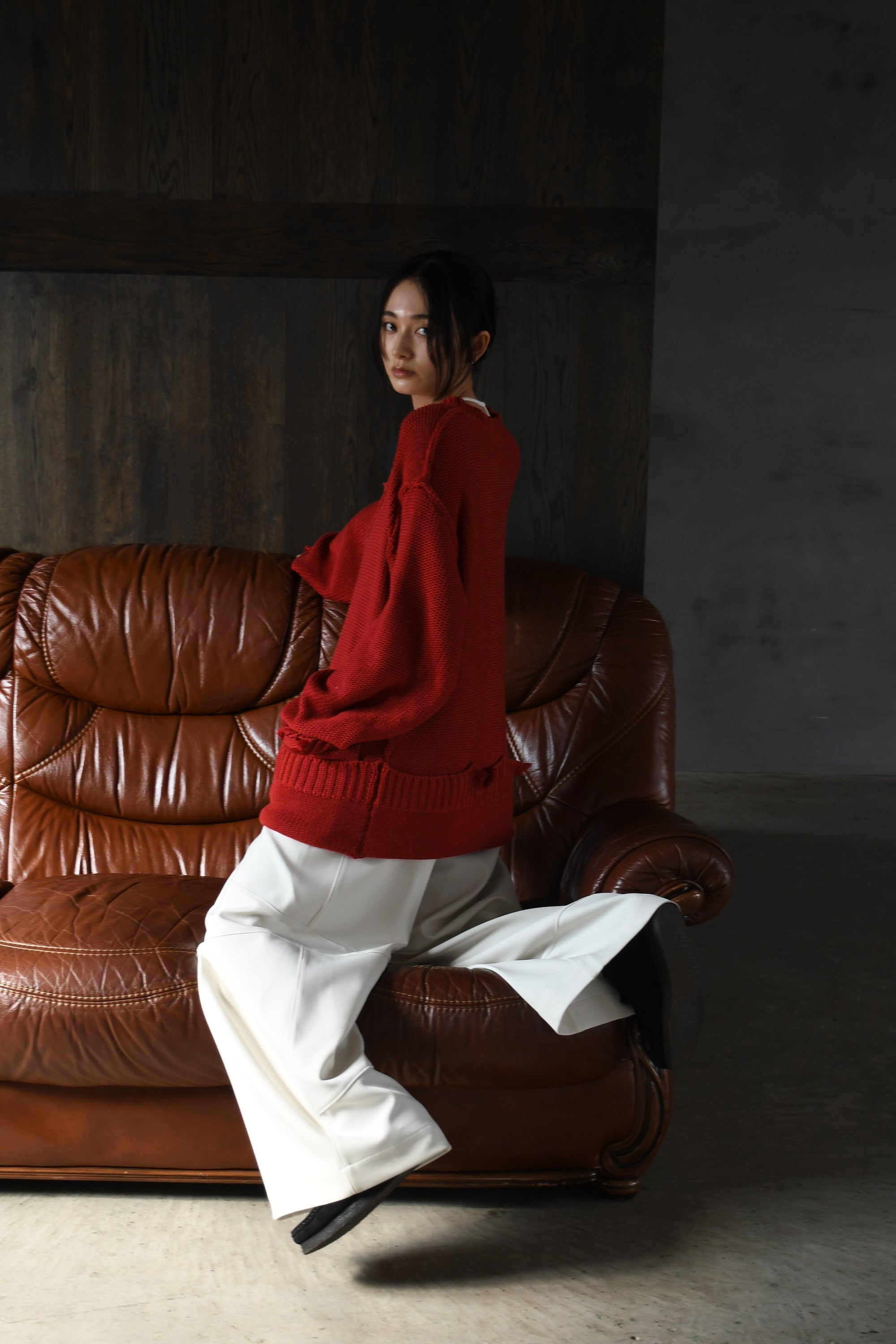 loose damaged cardigan