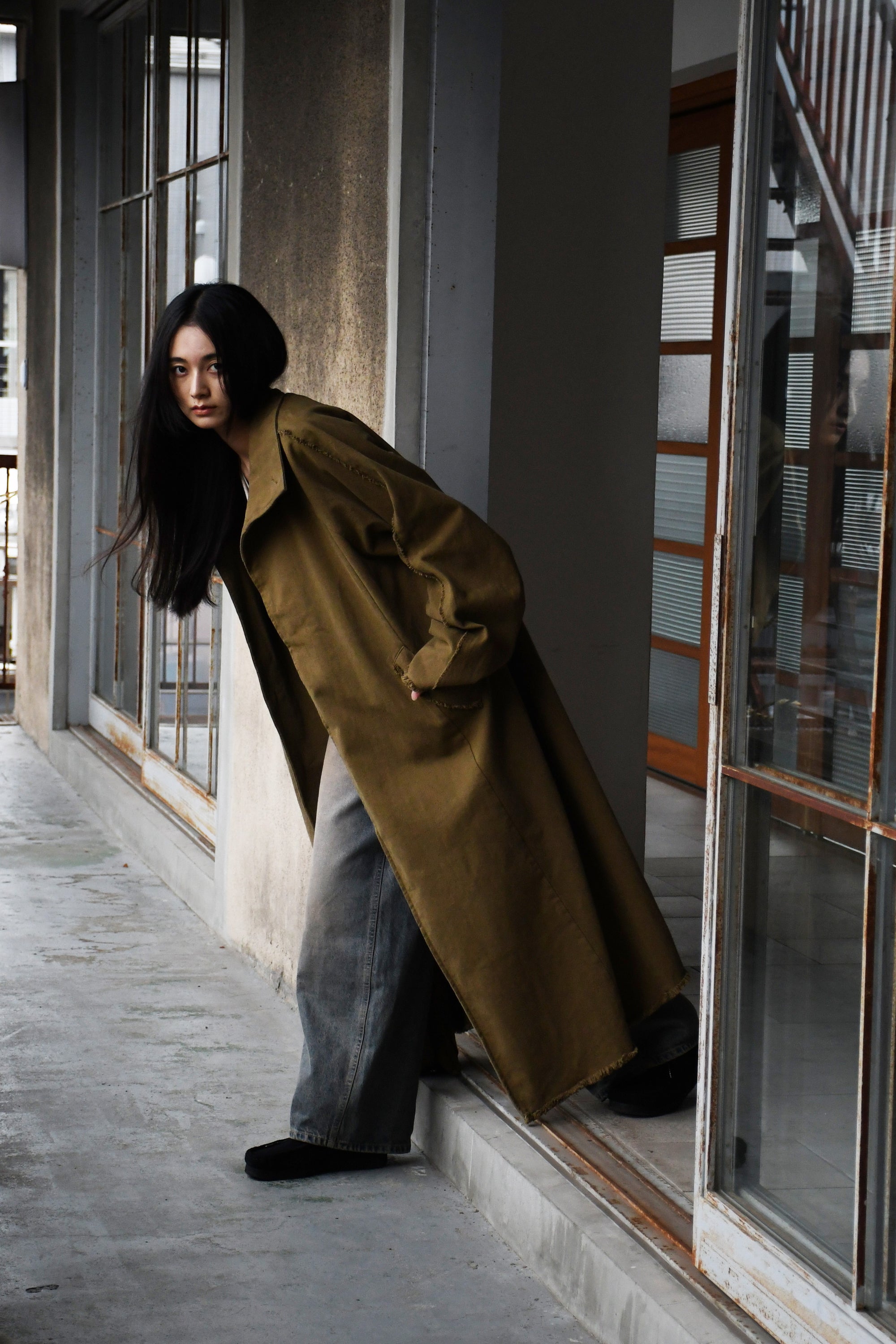 vintage like twill coat
