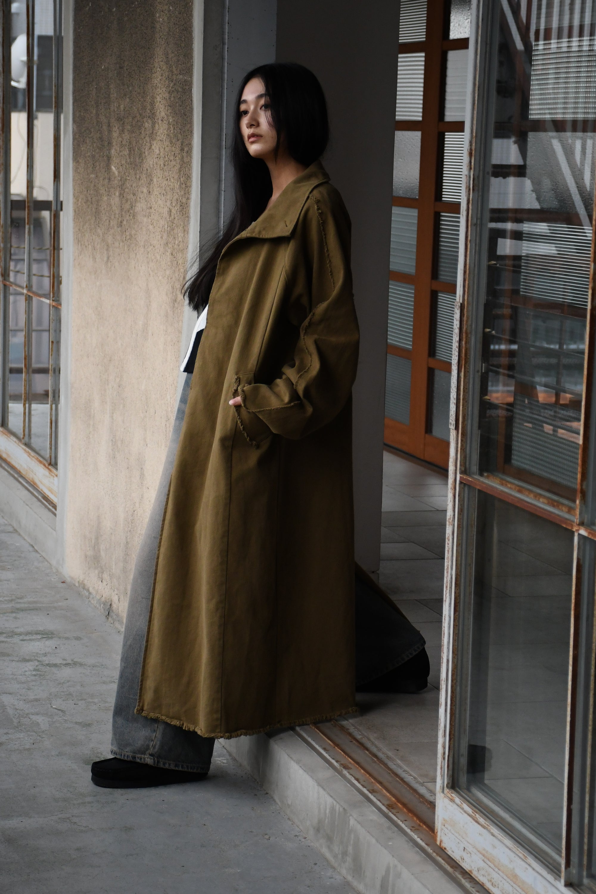vintage like twill coat