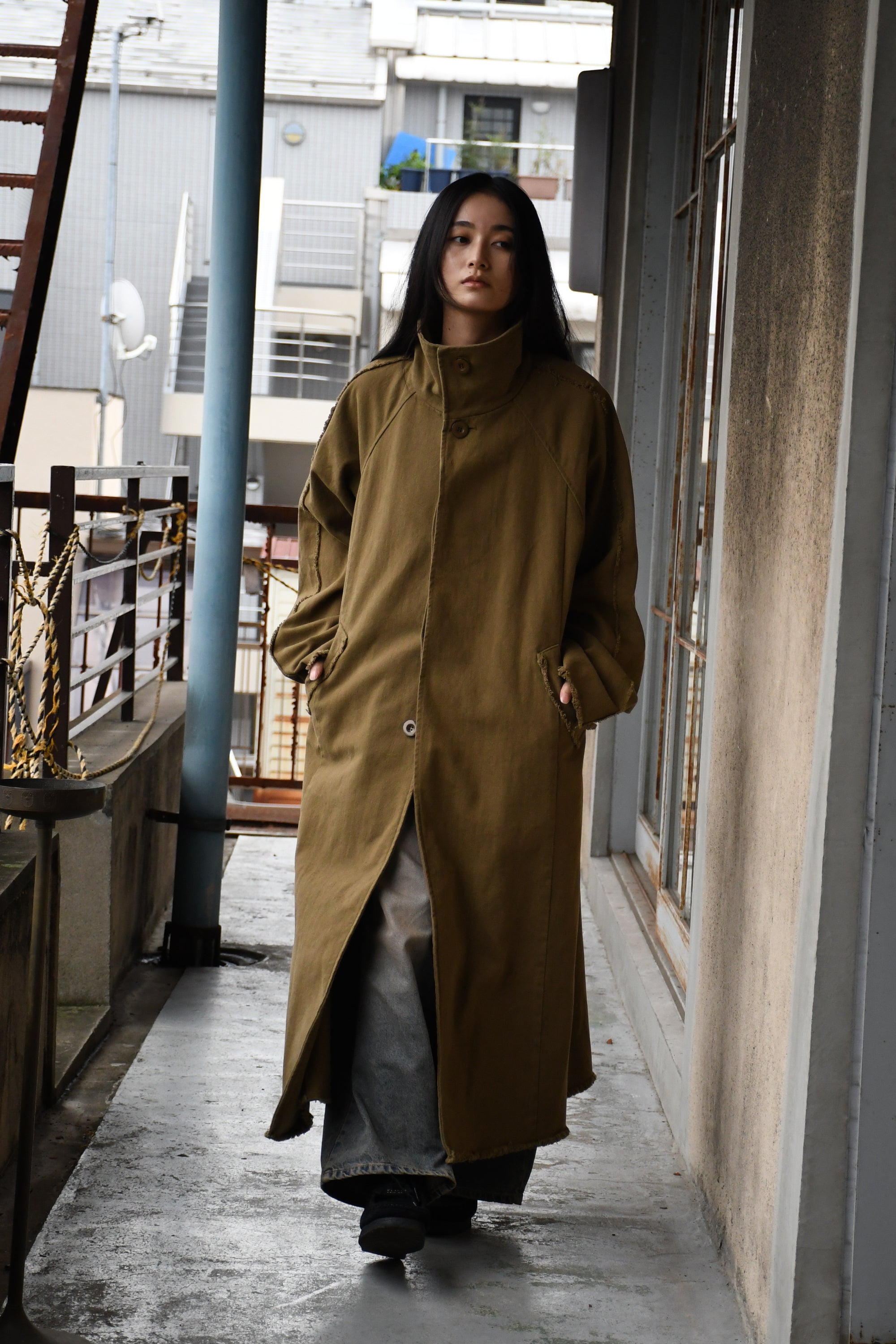 vintage like twill coat