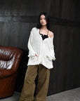 loose damaged cardigan