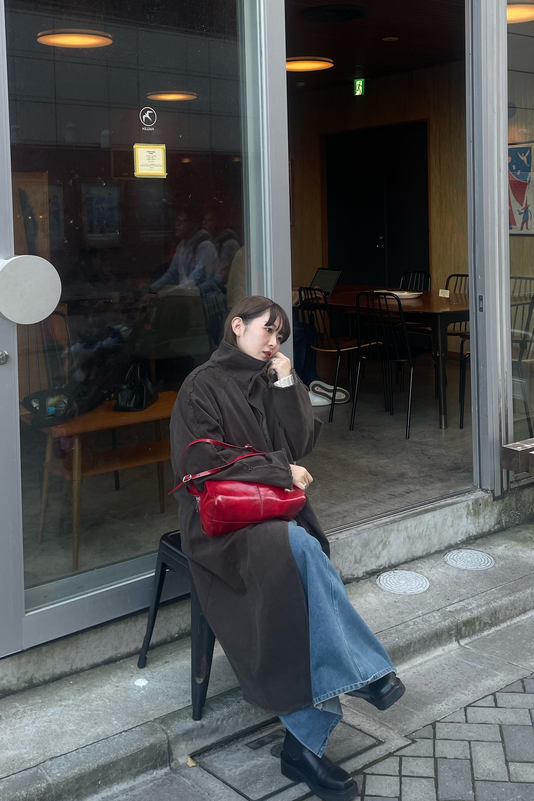 vintage like twill coat