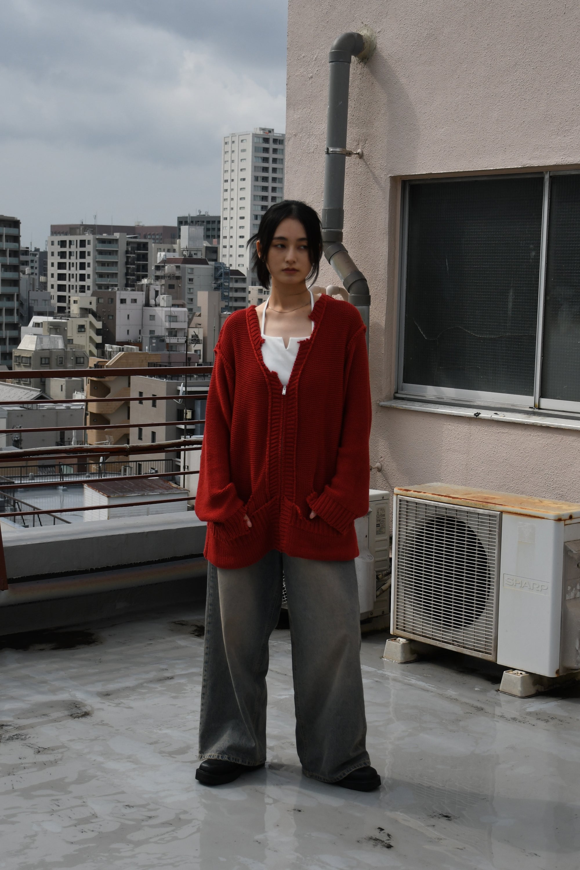 loose damaged cardigan