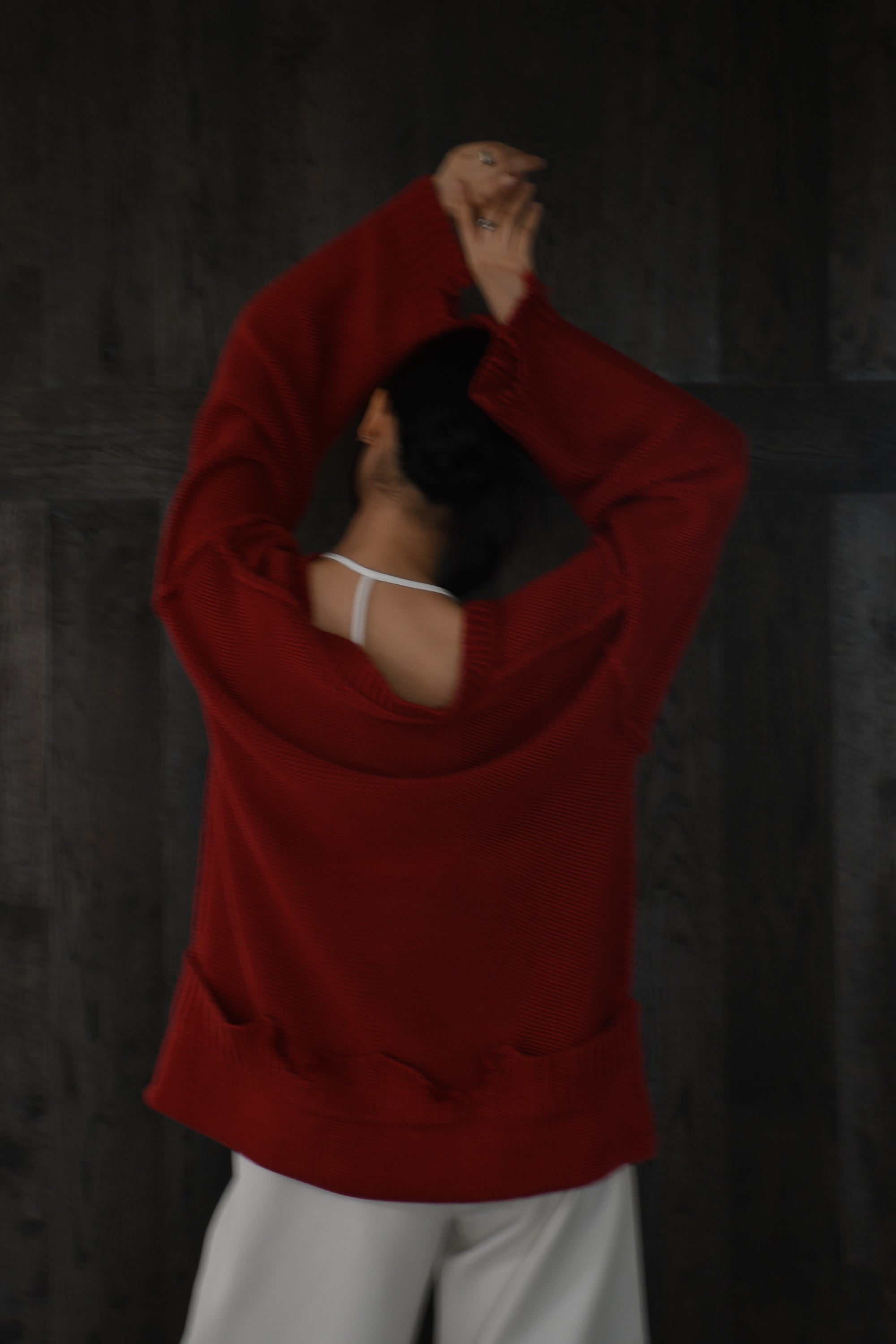 loose damaged cardigan