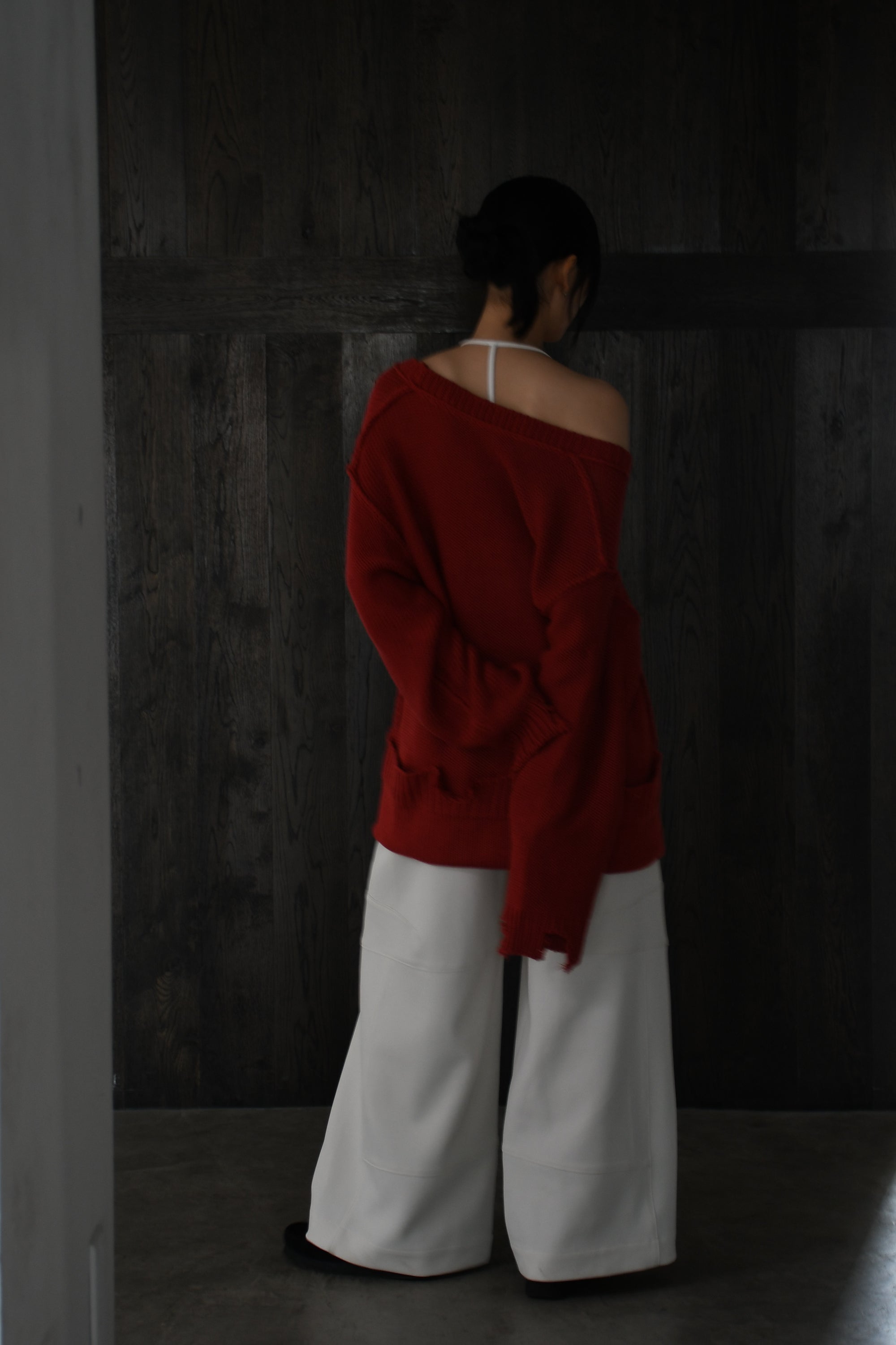 loose damaged cardigan