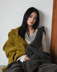 sheer asymmetry knit