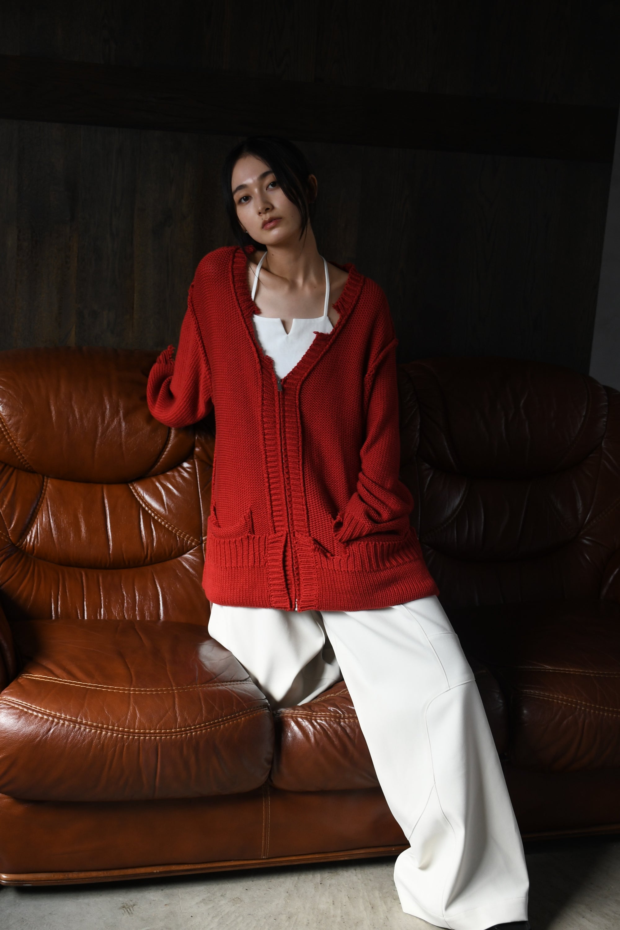 loose damaged cardigan