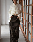 peplum tack skirt