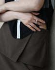 peplum tack skirt