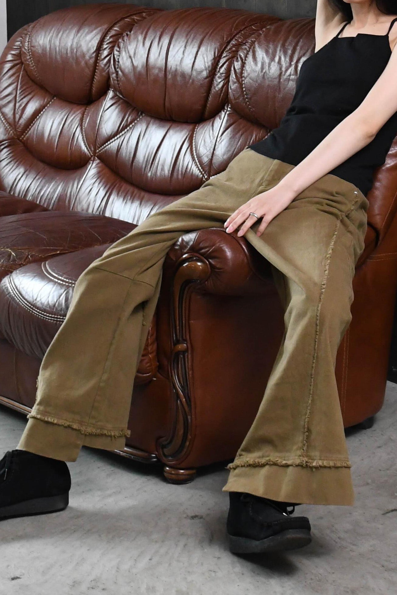 vintage like twill pants