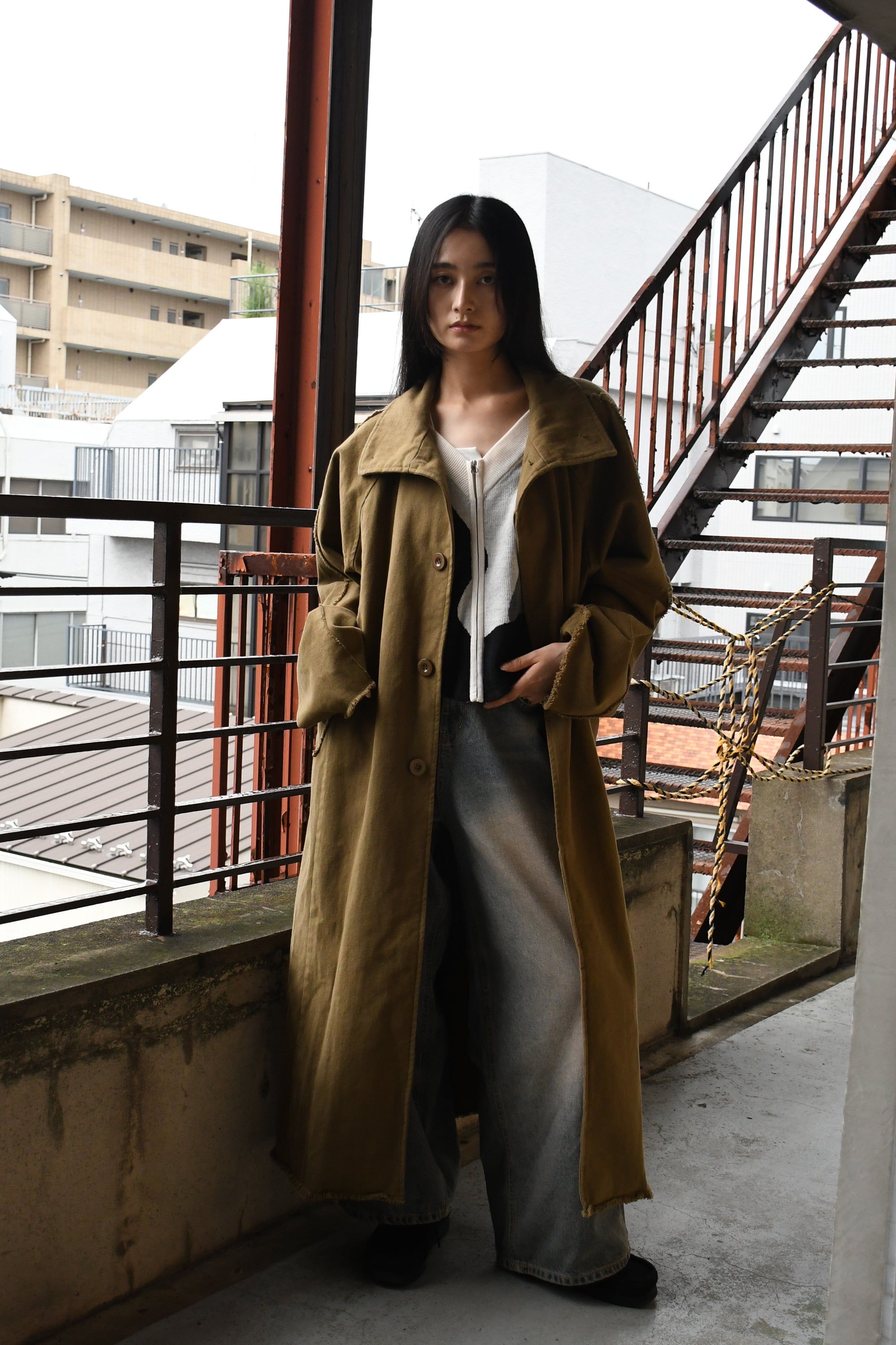 vintage like twill coat