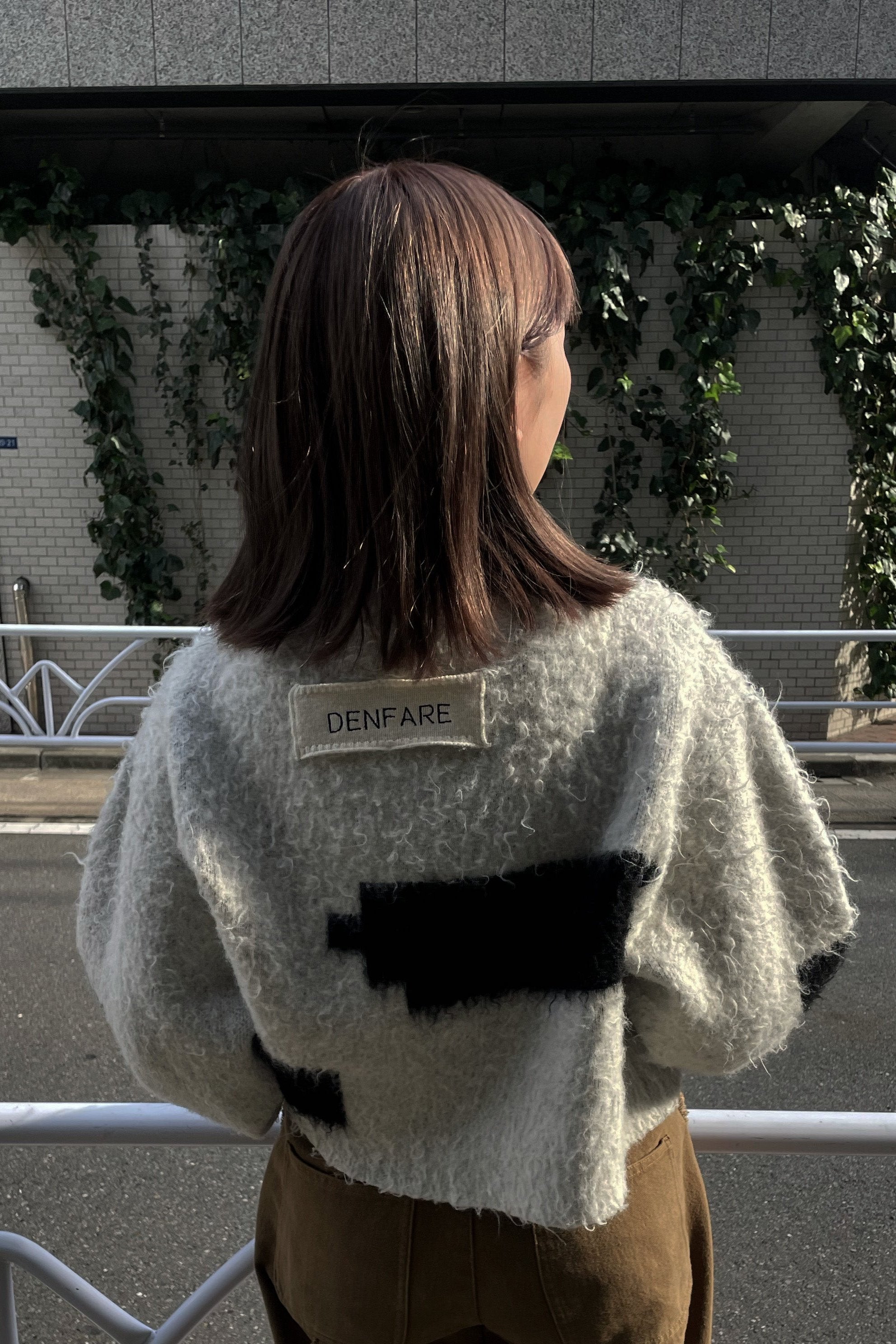 block shaggy knit