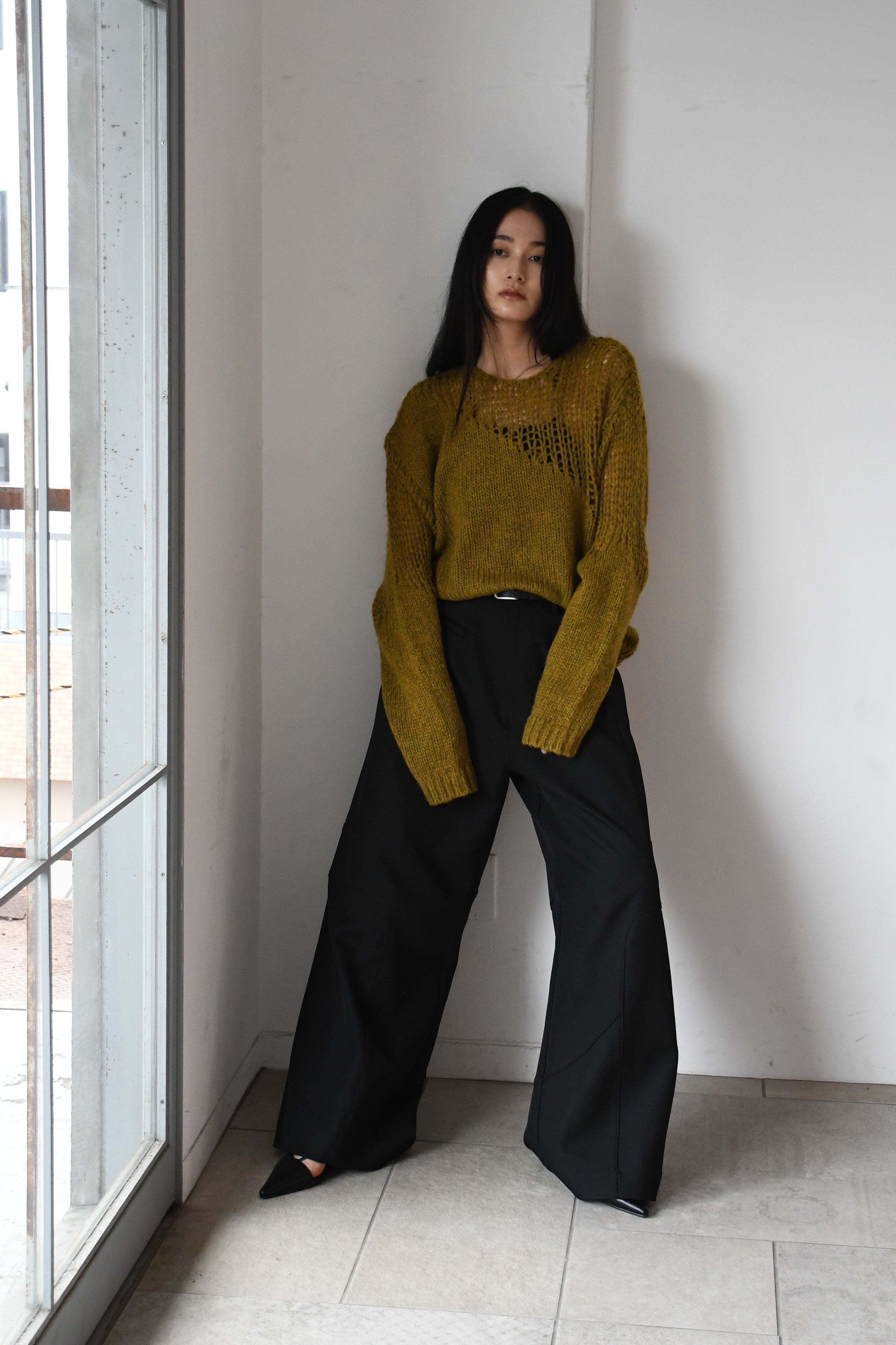 sheer asymmetry knit – DENFARE