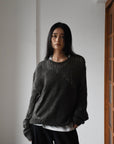 sheer asymmetry knit