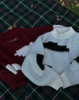 block shaggy knit